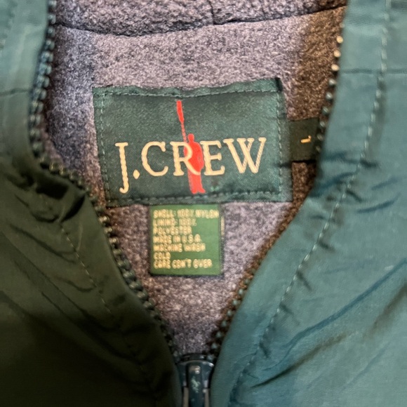 J. Crew Men’s Green Vintage Nylon Anorak Hooded Jacket. Size L - Picture 3 of 5